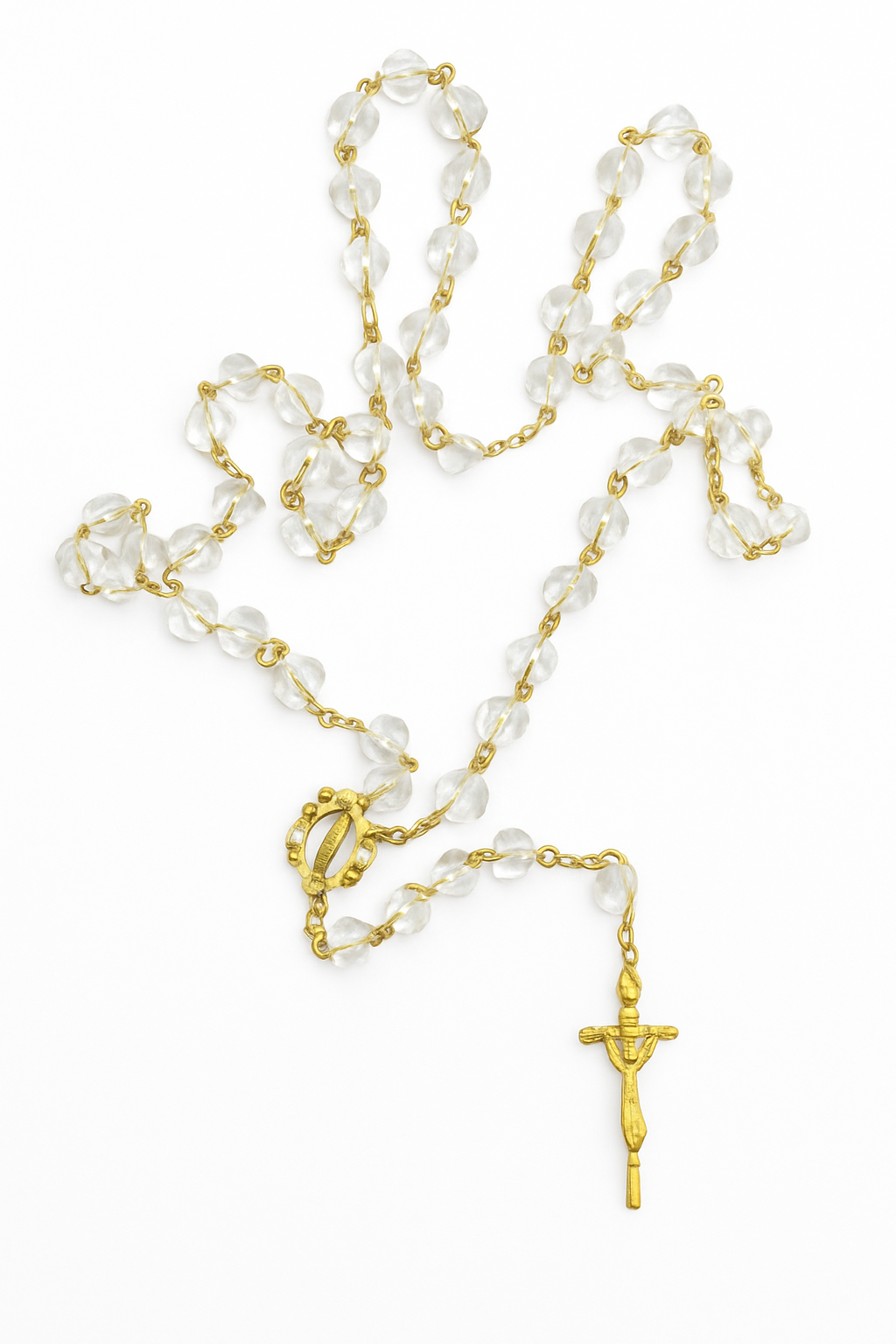 Golden Beaded Rosary